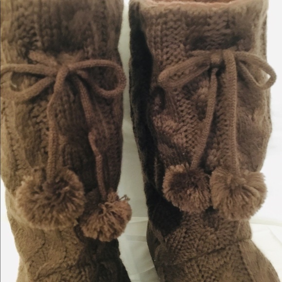 Brown Bootie Slippers - Picture 2 of 9